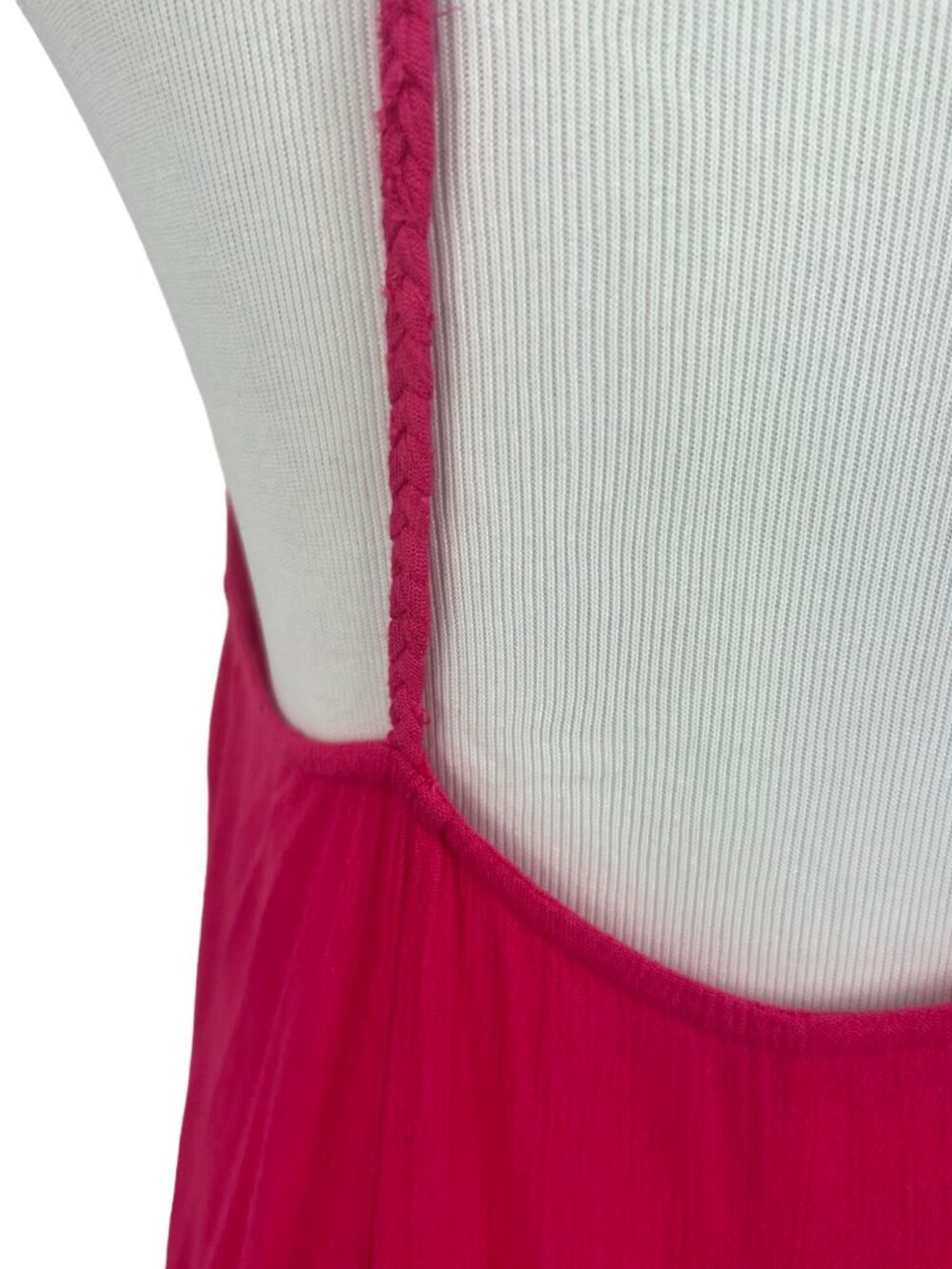 NWT Free People Pink Gold Embroidered Asymmetric Slip Dress | Boho Fairy Indie M - Picture 11 of 16